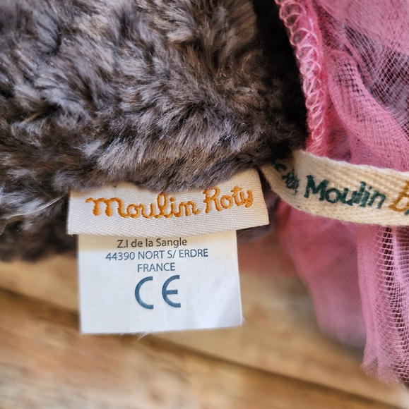 Moulin Roty Camelia The Hippo Stuffed Animal - Picture 4 of 7